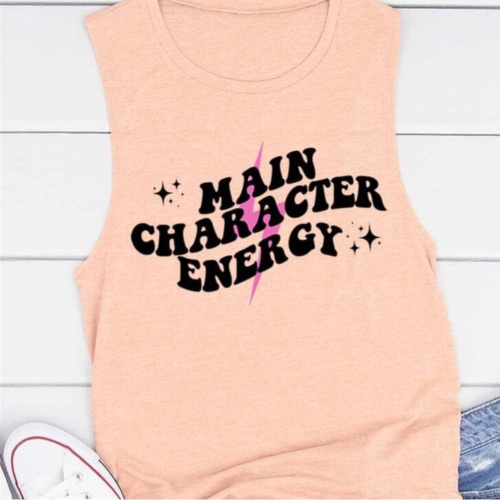 Main Character Energy Graphic Tank